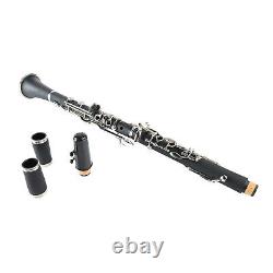 Beginner Clarinet Comfortable Grip 17 Key Engineering Plastic Tube Body G Tone