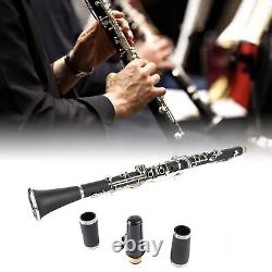 Beginner Clarinet Comfortable Grip 17 Key Engineering Plastic Tube Body G Tone