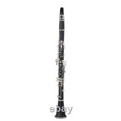 Beginners Clarinet Ebonite Silver Jazz Simple Bakelite Easy to Handle