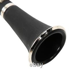 (Black)17 Keys Clarinet BB Premium Bakelite Tube With Anti-Oxidation Nickel