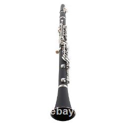 (Black)Clarinet Set 17 Key Wood Bb With Cleaning Cloth Reed Screwdriver Box