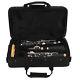 (Black)Clarinet Set 17 Key Wood Bb With Cleaning Cloth Reed Screwdriver Box BET