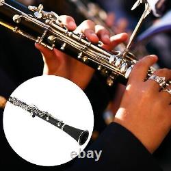 (Black)Clarinet Set Clarinet Portable Professional Premium Bakelite Tube BB 17