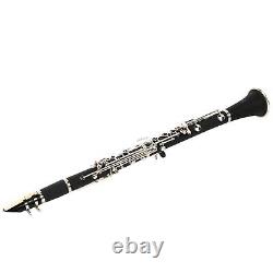 (Black)Clarinet Set Clarinet Portable Professional Premium Bakelite Tube BB 17