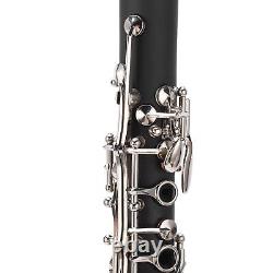 Black Traditional Woodwind Set For Bb Clarinet With Rich Sound For Kids To