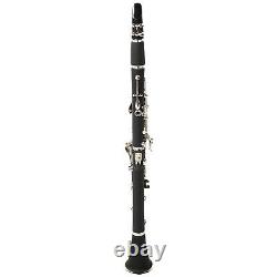 (Black2)Premium Bakelite Tube Keys Clarinet With Anti Oxidation Nickel 1SP