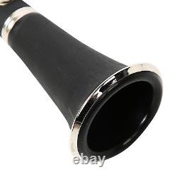 (Black2)Premium Bakelite Tube Keys Clarinet With Anti Oxidation Nickel 1SP