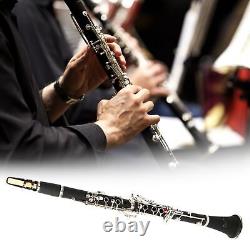 (Black2)Premium Bakelite Tube Keys Clarinet With Anti Oxidation Nickel LVE