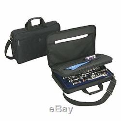 Buffet Crampon Case cover with double compartment shoulder strap B A Black
