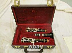 Buffet Crampon WOOD E11 C Clarinet in C & CASE NO Mouthpiece France Used
