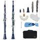 #C Bb Clarinet 17 Keys with Case Woodwind Instrument White Gloves/Cleaning Cloth