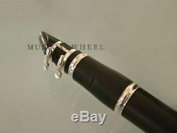 CLARINET SOLID EBONY WOOD Silver Plated Keys Leather Pads Professional Quality