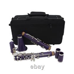 Clarinet 17 bB Flat Soprano Binocular Clarinet Woodwind Instrument+ R4L9