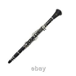 Clarinet ABS 17 Key Soprano Binocular Clarinet with Accessories (Black) Hot