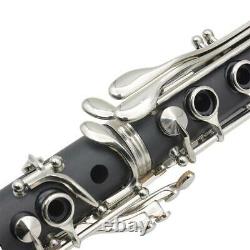 Clarinet ABS 17 Key Soprano Binocular Clarinet with Accessories (Black) Hot