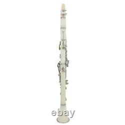 Clarinet ABS 17 Key Soprano Binocular Clarinet with Accessories (White) Hot
