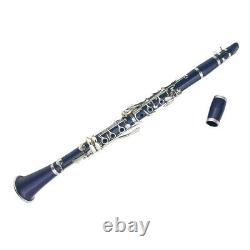 Clarinet ABS 17 Key bB Flat Soprano Binocular Clarinet with Cleaning Cloth U5H2