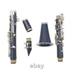 Clarinet ABS 17 Key bB Flat Soprano Binocular Clarinets with Gloves Bag Y2U1