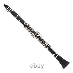Clarinet ABS 17 bB Flat Soprano Binocular Clarinet Woodwind Instrument Z4L1