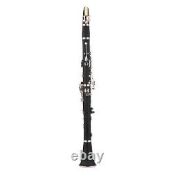 Clarinet ABS 17 bB Flat Soprano Binocular Clarinet with 10 Reeds+ N9M5