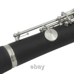 Clarinet Bb 17 Keys For Beginner Student Clarinet With Carrying Case, Reed Clip