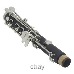 Clarinet Black Ebonite Bb Key Clarinet B flat Good Sound with Free Case Accs