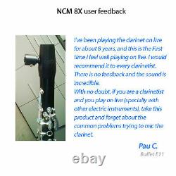 Clarinet Microphone Nalbantov NCM 8X SC set Pickup, Grenadilla Barrel & Cable