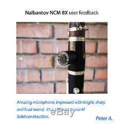 Clarinet Microphone Nalbantov NCM 8X SC set Pickup, Grenadilla Barrel & Cable