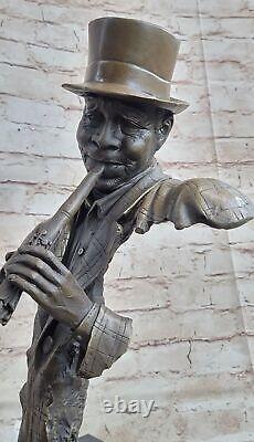 Clarinet Player Music Figure Figurine Home Office Bronze Decoration Statue