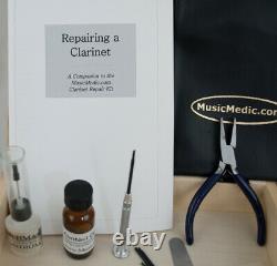 Clarinet Repair Kit. Tools and Supplies to fix Bb, Eb, A, Alto, Bass Clarinets
