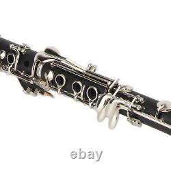 Clarinet Set 17 Key Bb Cleaning Cloth Reed Screwdriver Box InstrumentBlac