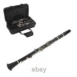 Clarinet Set 17 Key Bb Cleaning Cloth Reed Screwdriver Box InstrumentBlac