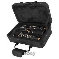 Clarinet Set 17 Key Bb Cleaning Cloth Reed Screwdriver Box InstrumentBlac