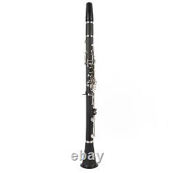 Clarinet Set 17 Key Bb Cleaning Cloth Reed Screwdriver Box InstrumentBlac