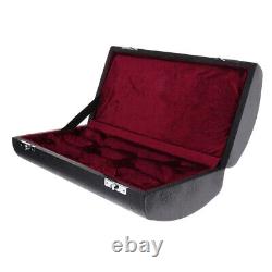 Clarinet Wooden Leather Carrying Case with Cloth Bag for Woodwind Instrument