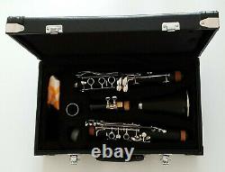 Clarinet in Bb Brushed Black Wood Effect Hard Case Complete Student Outfit