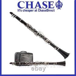 Clarinet in Bb Chase 77C-SC Brushed Body Complete Student Outfit B Stock