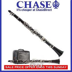 Clarinet in Bb Chase 77C-SC Brushed Body Full Student Starter Outfit NEW