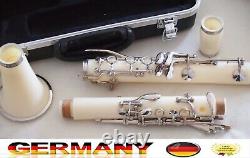 Clarinet white Bohemian system instantly playable with all accessories