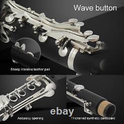 Compact Size Clarinet Set 17 Key Wood Bb for Easy Storage XAT UK