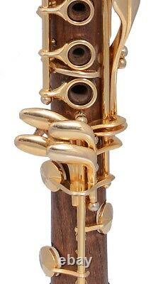 D Clarinet Re Klarnet Boehm system Cocobolo wood clarinet D French