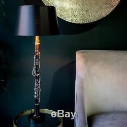 Defranco Clarinet Lamp With Black ShadeLight Musical instrument Swing collection
