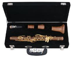Eb Clarinet Mib Boehm FRENCH system Cocobolo wood Gold keys E flat NEW