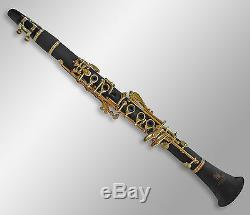 Eb SOPRANINO Black and 24K Gold Clarinet Boehm 17 keys BRAND NEW Case