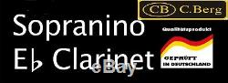 Eb SOPRANINO Mini Clarinet BRAND NEW Complete With Case Ch. Berg Germany