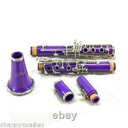 GREAT GIFT SKY Bb Purple Clarinet Package Nickle Silver Keys German Style