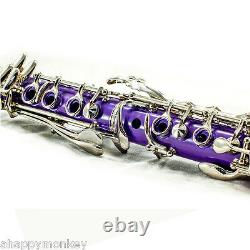 GREAT GIFT SKY Bb Purple Clarinet Package Nickle Silver Keys German Style