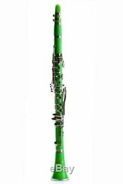 Hawk Green Colored Bb Clarinet with Case, Mouthpiece and Reed