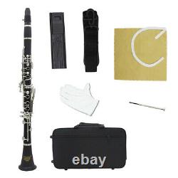 IRIN B Flat Clarinet Ebonite 17 Keys + Case Shoulder Straps Screwdriver P4Q5