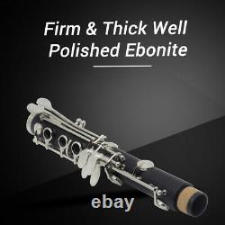 IRIN B Flat Clarinet Ebonite 17 Keys + Case Shoulder Straps Screwdriver P4Q5